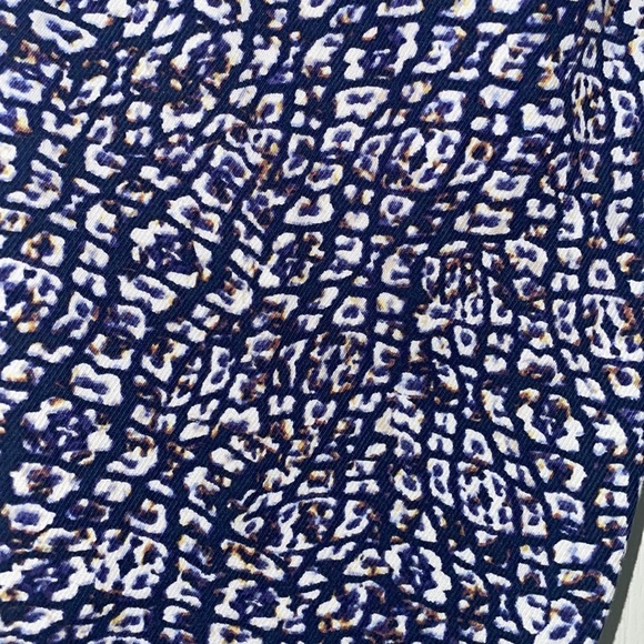 NIC+ZOE Blue and White Patterned Track Pants - Picture 5 of 9